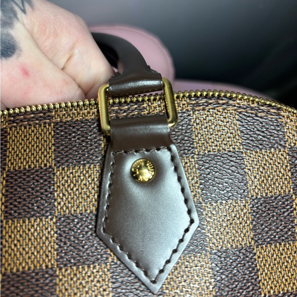 Louis Vuitton Brown Checkered Tote - Picture 4 of 5